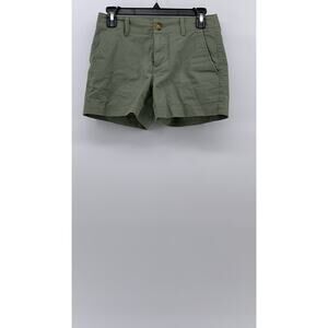 LOFT Women's Petite Olive Green Monroe Casual 4" Chino Shorts SZ 00P